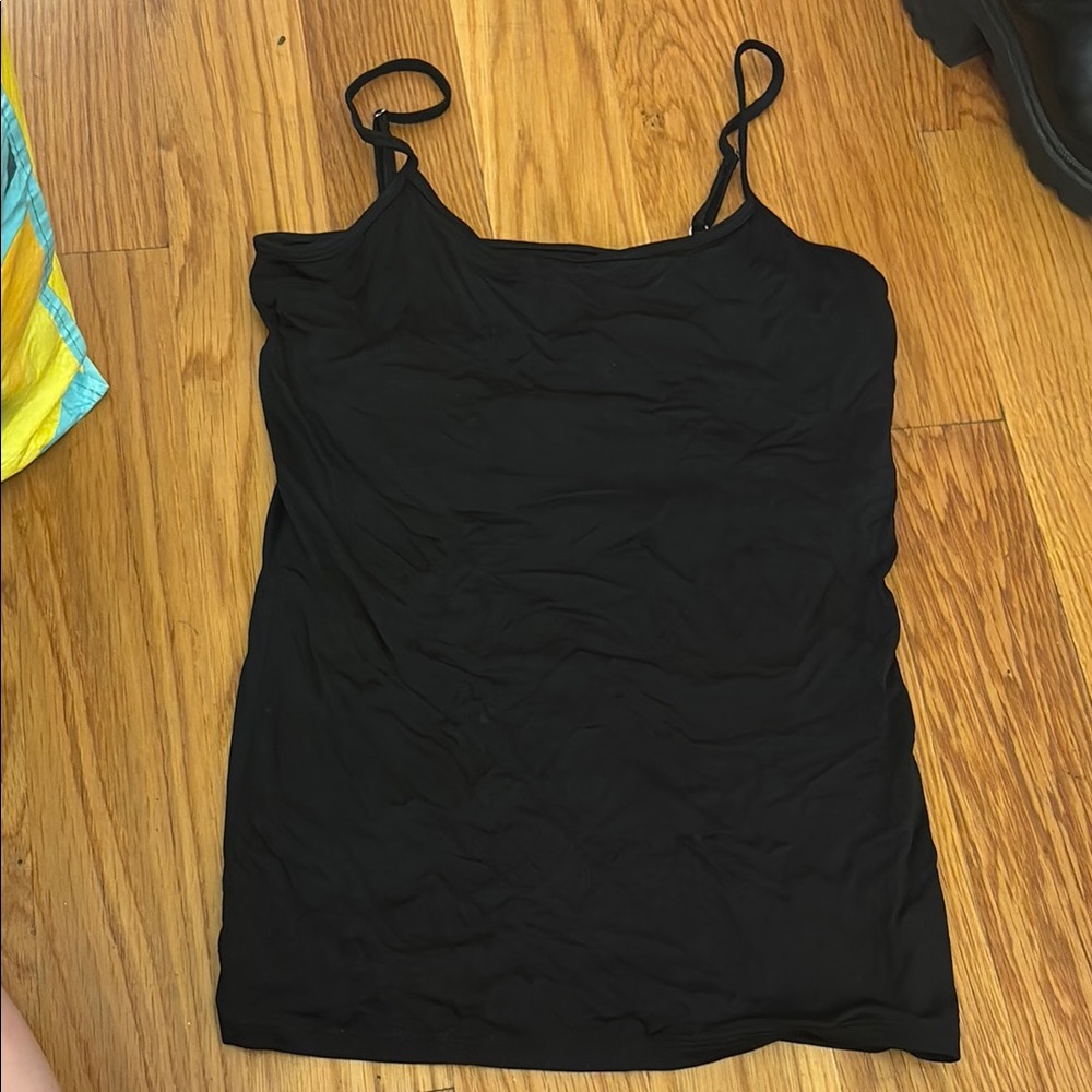 White House Black Market Fitted Black Sleeveless Camisole
